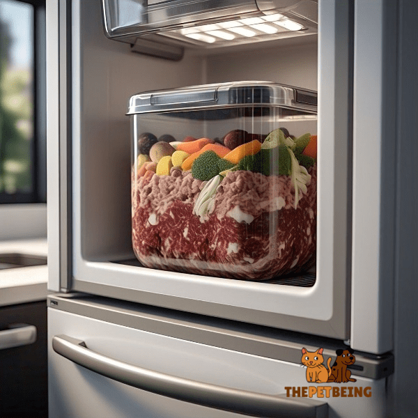 Raw Dog Food storage