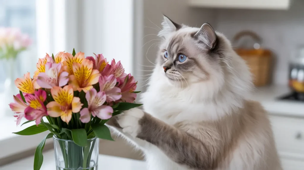 Keep Cats Safe from Alstroemeria Plants