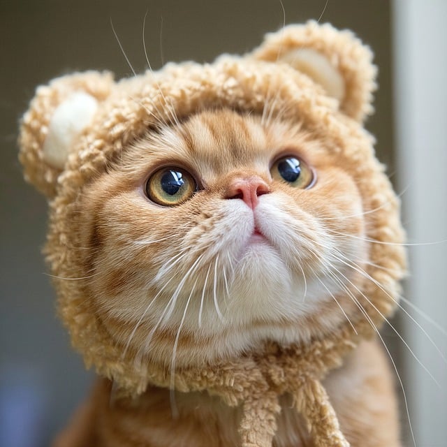 Orange Scottish Fold Cat