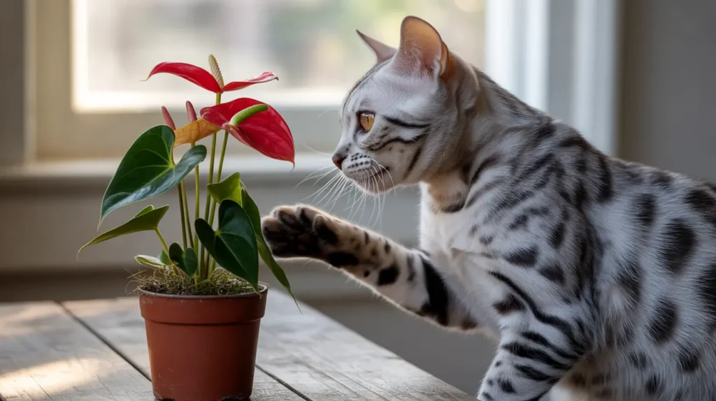 Anthurium and Cats
